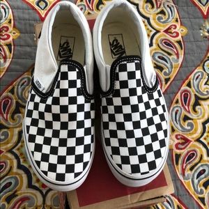 Classic Slip On checkerboard Vans